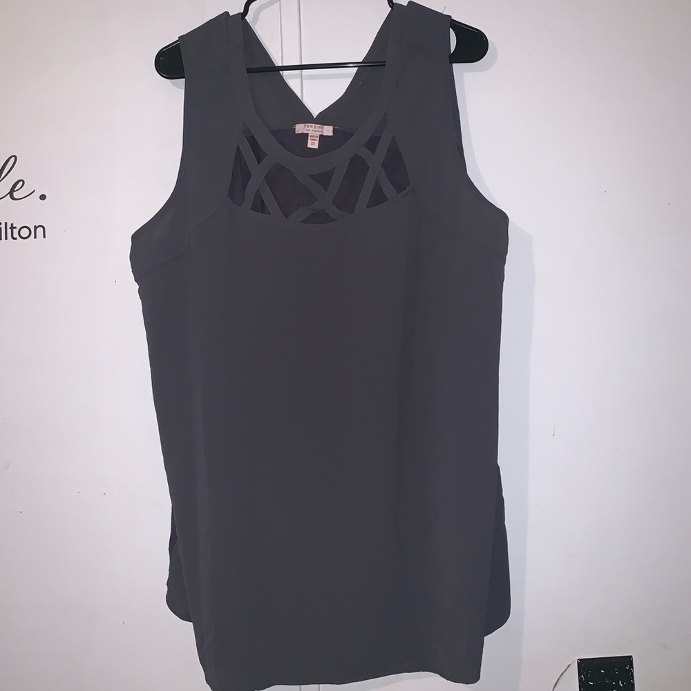 🌸2 for $10🌸 NWT Charcoal grey tank top